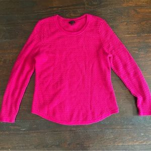 Talbots hot pink sweater | sz L